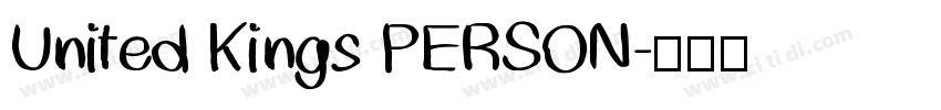 United Kings PERSON字体转换